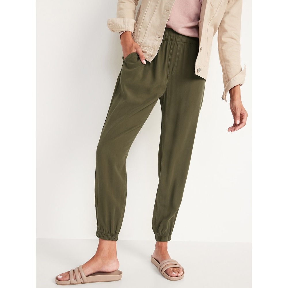 Old Navy Olive Green Pull-On Jogger Pants